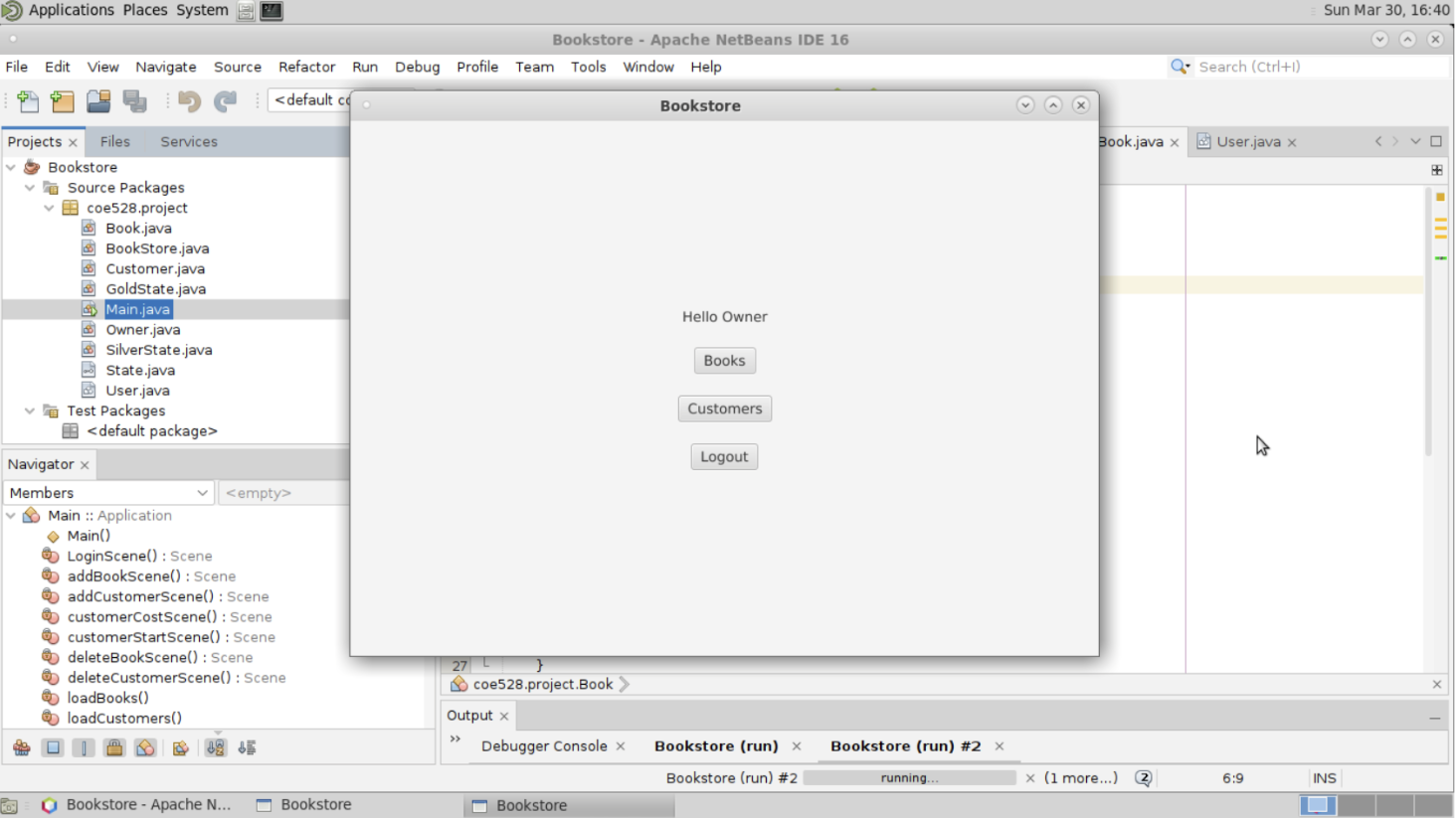 Bookstore Application Project